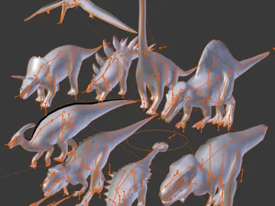 Dinosaur Pack 3D model purchase