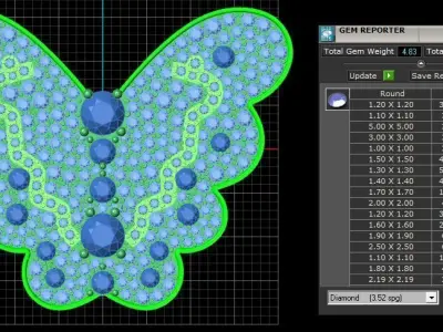 Butterfly Pendent 3D print model