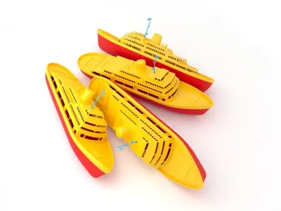 Toy Ship 1 3D model