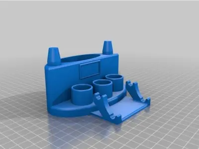 Super Station Banger Dab Weed Art Storage Wand Pot 3D model