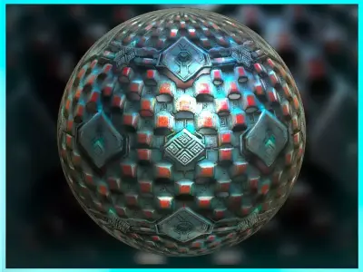 PBR Sci-Fi Seamless Realistic Material SBSAR 4k Texture 043 Texture