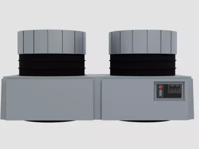 Imperial Hangar Container  Low-poly 3D model