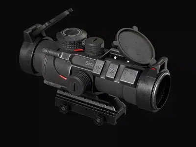 Scope 4X  Vortex Spitfire  Low-poly 3D model