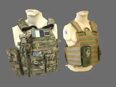 SOLDIER Bulletproof Vest 04 3D model