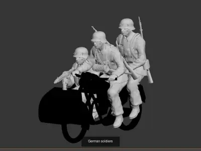 german soldiers 3D Model Pack