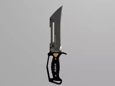 tactical knife 3d model 3D model
