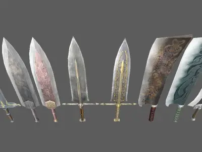 weapon sword Low-poly 3D model buy