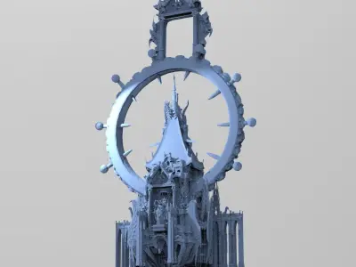 Olympus mountain Temple 3D model