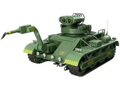 Robot Concept-3-Forest-Clean Low-poly 3D model