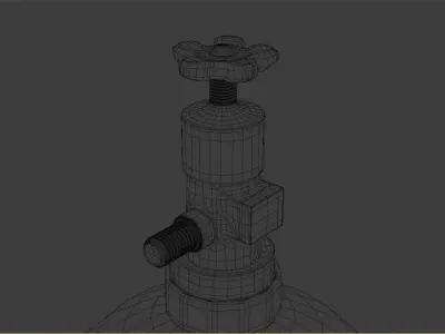 Gas tank  3D model purchase