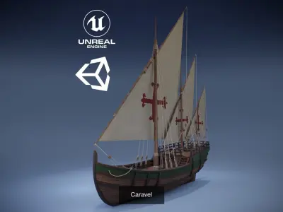 Medieval ships Collection 3D Model Pack