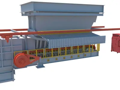 apronfeeder02 machine 3D model