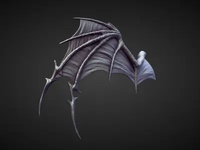 WING42 high poly sculpt 3D model