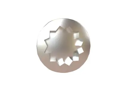 Screw v12 001 Low-poly 3D model
