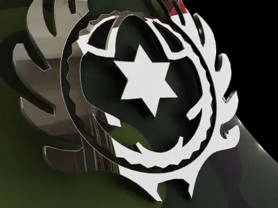 Commando Girl Hat Free low-poly 3D model