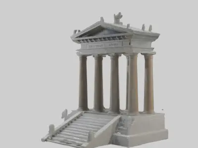 Historical Monument M 1 Low-poly 3D model