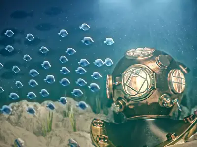 divers helmet 3D model