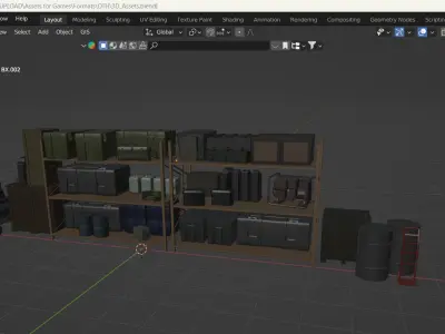 Assets Pack Low-poly 3D model purchase