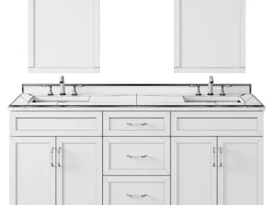 OVE Lincoln 72 Vanity 3D model