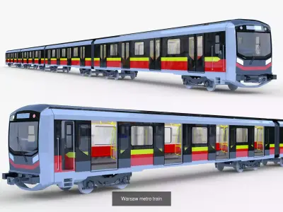 European metro trains 3D Model Pack