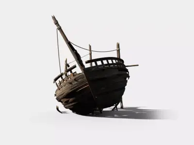 Shipwreck camp 3D model 3D model