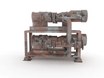 Vacuum station 3D model