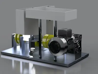 Single Drive Cigarette Rolling Machine 3D model