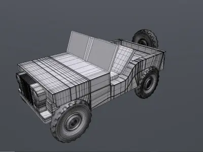 WW2 willys jeep 3D model