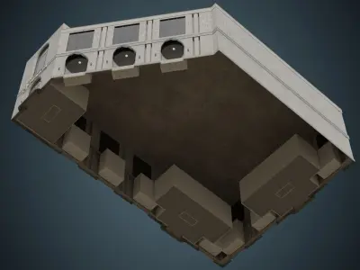 Building 25 Low-poly 3D model