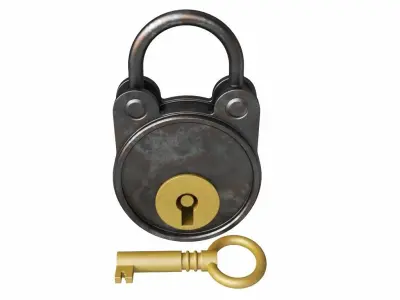 Padlock 3D model get