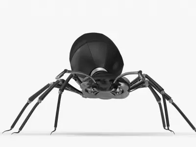 Black robot ant 3D model