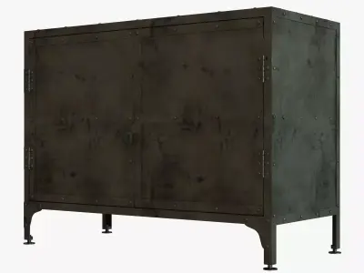 Restoration Hardware INDUSTRIAL TOOL CHEST SMALL SIDEBOARD 3D model