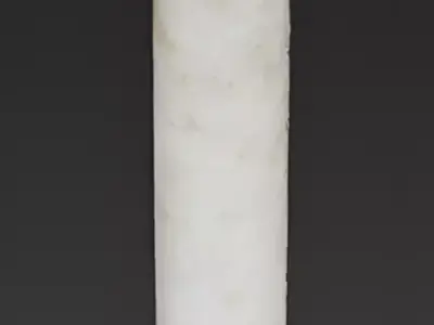 Realistic Weathered Ancient Stone Column 3D Model Low-poly 3D model