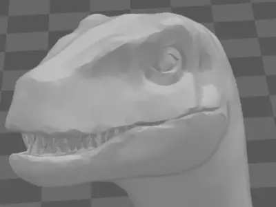 Velociraptor dinosaur 3D print model
