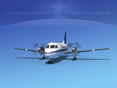 SAAB SF340 Colgan Air 3D model