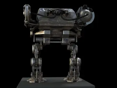 SCI FI MECHA Low-poly 3D model