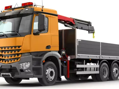 Generic Mobile Crane Truck 6X2  3D model
