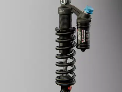 MTB Coil Shock DNM Low-poly 3D model