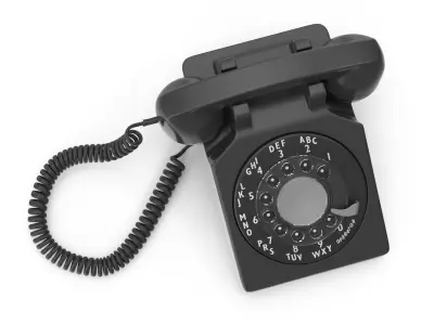 Old Phone Low-poly 3D model