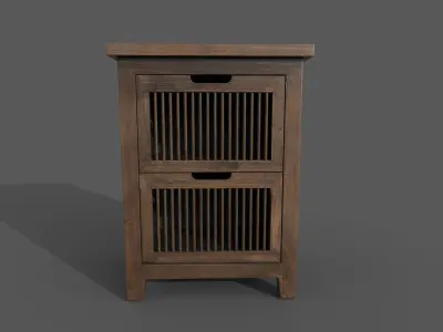 Wooden Cabinet 3D model order