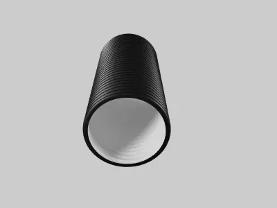 Corrugated drainage pipes KORSYS 3D model
