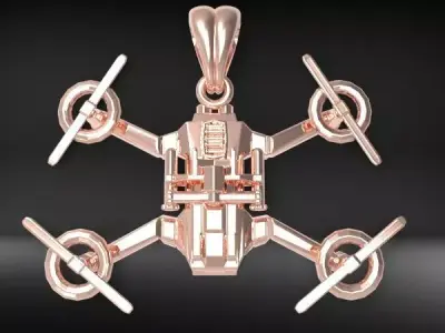 Drone Pendant Necklace Jewelry 3D print model purchase