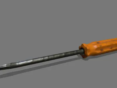 screwdriver Low-poly 3D model 34