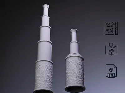 Pirate Spyglass Telescope RoZ 3D print model