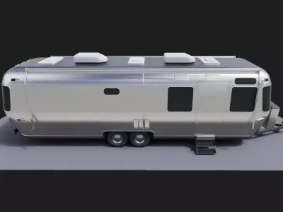 Airstream caravan camper mobile home RV 3d prop model 3D model
