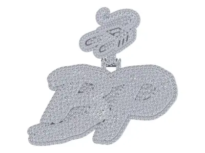 BP Letter Pendent 3D print model