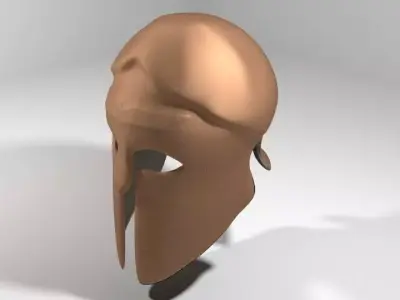 Ancient Combat Helmet - Greek Spartan 3D model