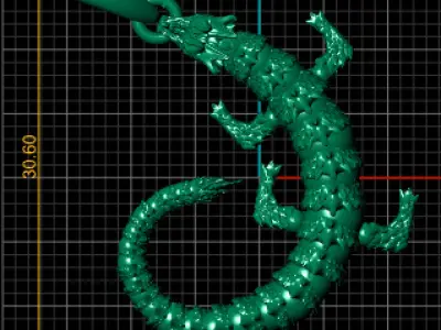 LIZARD REPTILE PENDANT 3D PRINTABLE MODEL 3D print model