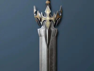 Fantasy style sword 59 3D model