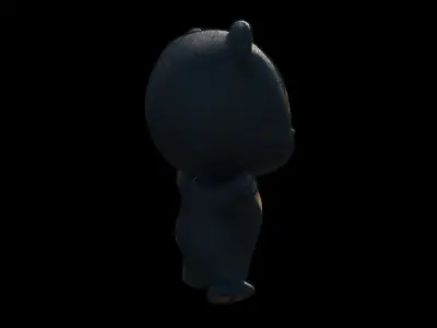 Cute Baby Sun Bear 3D model